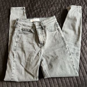 grey topshop skinny jeans